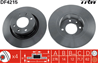 [df4215] trw диск тормозной задний  комплект из 2-х шт