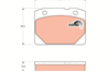 Колодки тормозные дисковые передние GDB140 от производителя TRW
