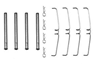 монтажный комплект тормозных колодок , передних JAGUAR XJ VOLVO 140, 240, P 121 1.8-3.4 02.67-10.86