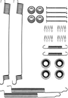 Комплект монтажный тормозных колодок
