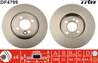 DF4799_диск тормозной передний! MINI Cooper/One 1.4-1.6i/1.6D 07gt