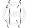 Монтажный комплект тормозных колодок. ford escort