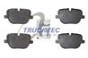BRAKE PAD SET, DISC BRAKE REAR AXLE, EXCL. WEAR WA