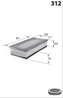 Elp9105 фильтр воздушный! citroen c5/c8  peugeot 406/607/expert 3.0/2.0d/2.2jtd 96&gt
