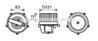 Вентилятор отопителя салона VW TRANSPORTER T4 90- 1.8/1.9TDI/2.0/2.4D/