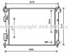 AVA HY2274_радиатор системы охлаждения! Hyundai S