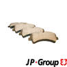Колодки тормозные дисковые задние 1163705710 от производителя JP GROUP