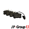 Колодки тормозные дисковые задние 1163707410 от производителя JP GROUP