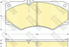 Колодки тормозные MERCEDES W460-W463/IVECO DAILY передние без датчика 6103179