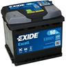 Аккумулятор 6СТ-50 EXIDE EXCELL п.п. пуск.ток 450 А (207х175х190) B13 клеммы евро EB501