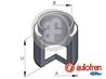 D025348_поршень суппорта! d44 Akebono\ Toyota Previa 90-00