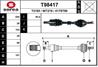 T98417_привод левый!nissan qashqai  renault koleo