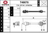 T49070 привод правый! 695mm renault express 1.0/1.1/1.4/1.6d/1.9d 81-90