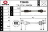 T29059_привод левый! 617mm Peugeot 106  Citroen A