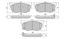 220 FBP1533 FREMAX  Колодки тормозные передние Mitsubishi