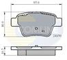 Колодки дисковые (КОЛОДКИ ЗАД CIT C4/PGT 207/307 1.4-2.0 16V/HDI 00-)