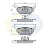 Колодки audi a3 96 -01/seat cordoba 02 -/ibiza 02 - leon 99 - 06/toled