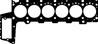 ПРОКЛАДКА ГБЦ BMW E46/E39/E38 3.0D M57 (1.65mm  3 Notch) Material: MLS