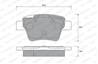 Колодки тормозные дисковые задние PEUGEOT 207 (WA WC) 207 CC (WD) 207 SW (WK) (компл.)
