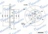 Диск тормозной HONDA Civic (91-01) передний (1шт.) MANDO