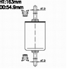 Fs618j фильтр топливный.opel astra/corsa/omega/vectra1.2i-3.0 93