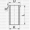 93,00 mm. Гильза К=96,10 L=167,00 H=5,00 D=98,9