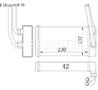 Радиатор (230x138x42) ford transit 2.0/2.5 d 05.91-09.94