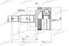 ШРУС наружный с кольцом ABS 27x62.2x23 ABS:48T HYU
