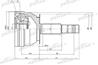 Шрус наружный 29x67x36 nissan armada ta60/infiniti qx56 (ja60) 03-