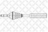 158 1053-sx привод левый 612mm abs peugeot 206 1.1i/1.4i/1.6i ma 98