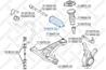 14-98038-SX_пыльник рейки рулевой! Opel Astra G/Astra H/Meriva B/Zafira 98>