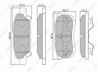 [BD5505] LYNXauto Колодки тормозные задние комплект на ось