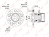 WH-1207 Ступица колеса | зад прав/лев | LYNXauto