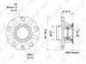 WH-1188 Ступица колеса | зад прав/лев | LYNXauto
