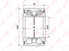 Wb-1251 подшипник полуоси задней (44/42x48x89) toyota land cruiser(100