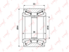 Wb-1326 подшипник ступицы задний (36/33x38x64) toyota corolla(e10/e11)