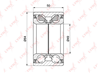 Wb-1341 подшипник ступицы задний (50x49x84) toyota altezza 2.0-3.0 99-