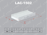 LAC-1502 Фильтр салонный OPEL Corsa C /Combo/Signum/Vectra/Tigra 8/99-: SAAB 9-3 1.8/1.9TiD/2.0T/2....