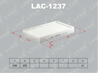 LAC-1237 Фильтр салона LYNXauto