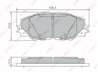 Колодки торм.пер. TOYOTA RAV 4 2.0-2.2D 06&gt / AURIS 1.8 10&gt