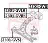 2301gvx asva сайлентблок переднего рычага задний без кронштейна