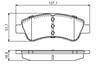 Колодки тормозные передние к-кт PEUGEOT 307/206/207 CITROEN XSARA без датчика износа