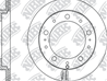 RN1215-NIBK_диск тормозной задний! Toyota Land Cruiser 100 4.2TD/4.7 98&gt
