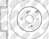 RN1190-NIBK_диск тормозной задний! Toyota Corolla 1.4/1.8i 01-06