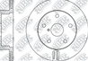 RN1508-NIBK_диск тормозной задний! Subaru Impreza/Legacy/Outback 2.0-3.0 12.02&gt
