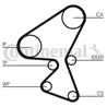 Ct1104k1_ремкомплект грм! citroen c3 1.4hdi 16v 0