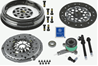 Self-adjusting clutch kit with pneumatic bearing