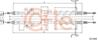 Трос стояночного тормоза задн FORD TRANSIT CONNECT ABSmod 200/220 DS1,8TDdi-1,8TDCi-1,8 (small mod.) 08- mm1818/1694+1818/1690