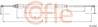 Трос стояночного тормоза CITROEN: C3 DRUM/BR 03- 1693/868 mm