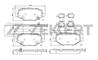 Колодки торм. диск. зад. Dodge Caravan 12-  Grand  Колодки торм. диск. зад. Dodge Caravan 12-  Grand